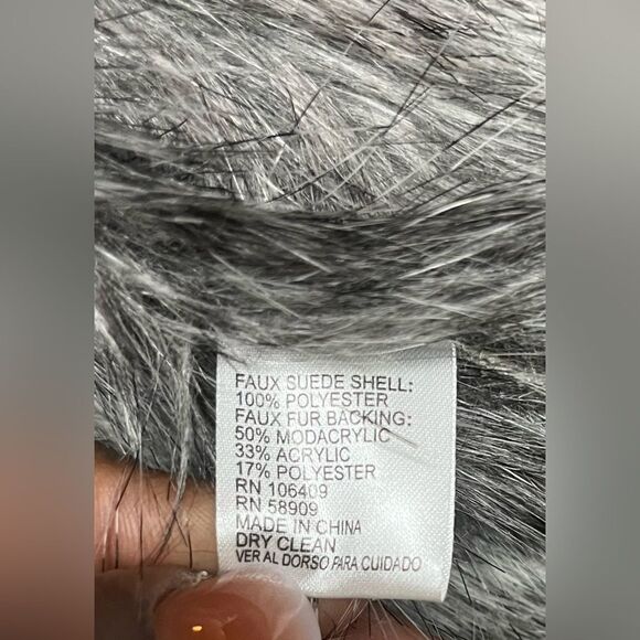 Cremieux faux feather sleeveless vest sz XS - Picture 3 of 7